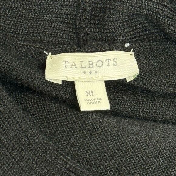 Talbots black wool turtleneck belted sweater dress size XL - Picture 11 of 13